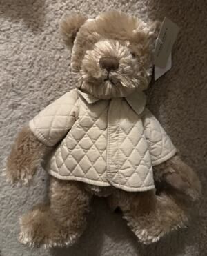 Burberry Fragrances Teddy Bear Plush Quilted Coat Beige With Tag